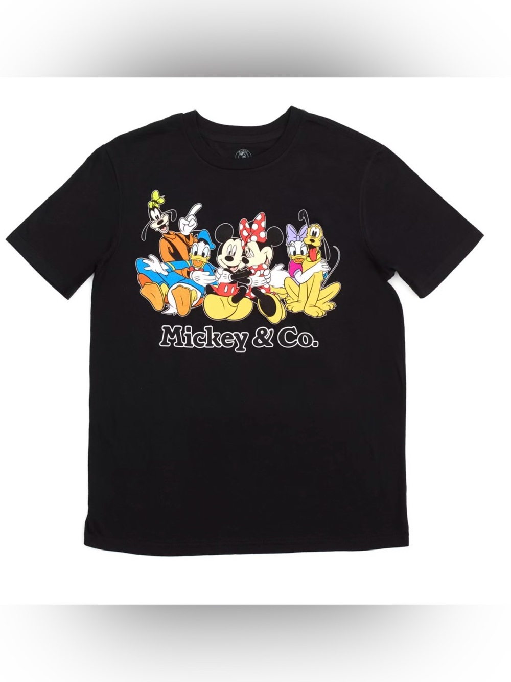 Disneyland Paris Black Tee with Mickey & Friends T-Shirt